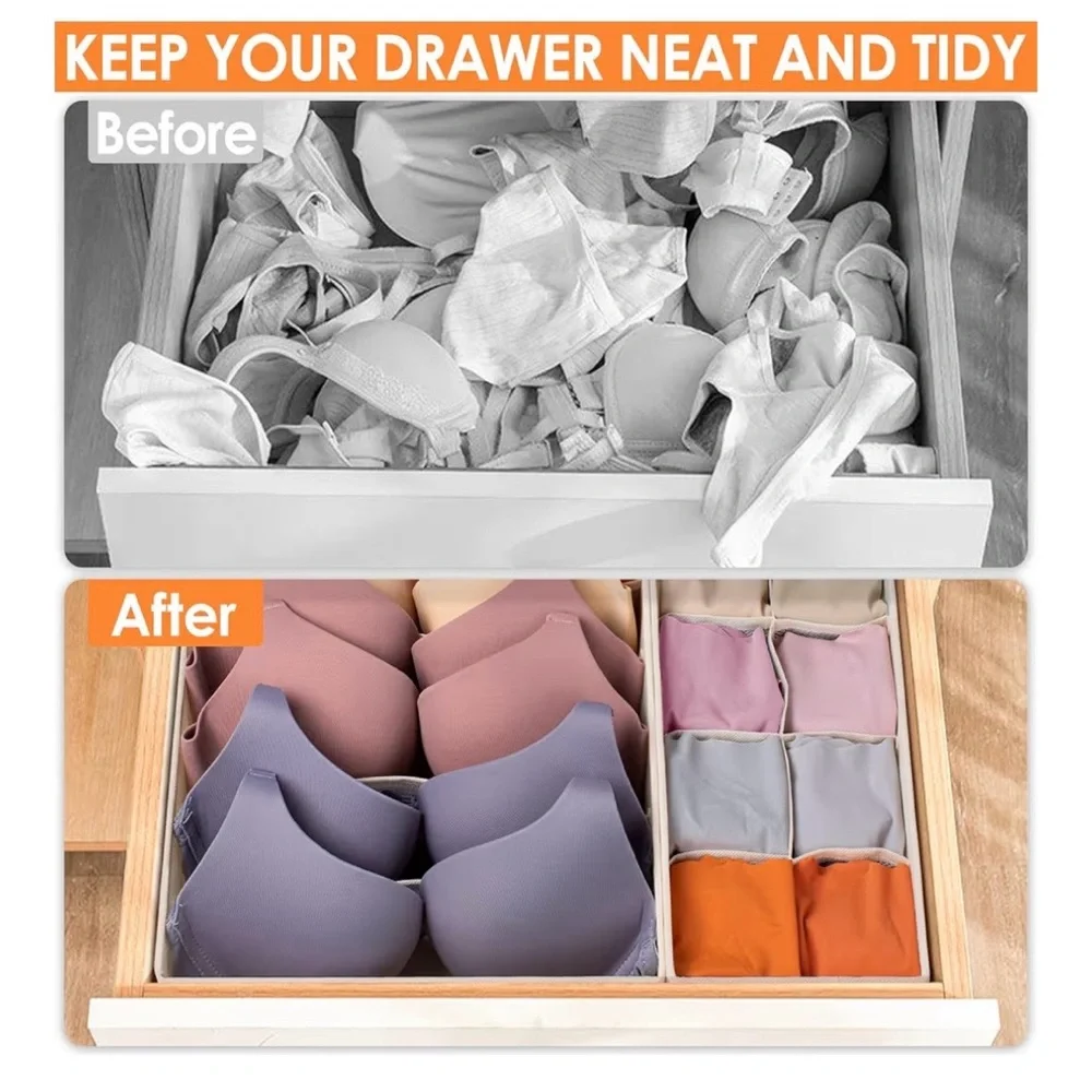 Elegant Beige Drawer Organizer Set (A210)